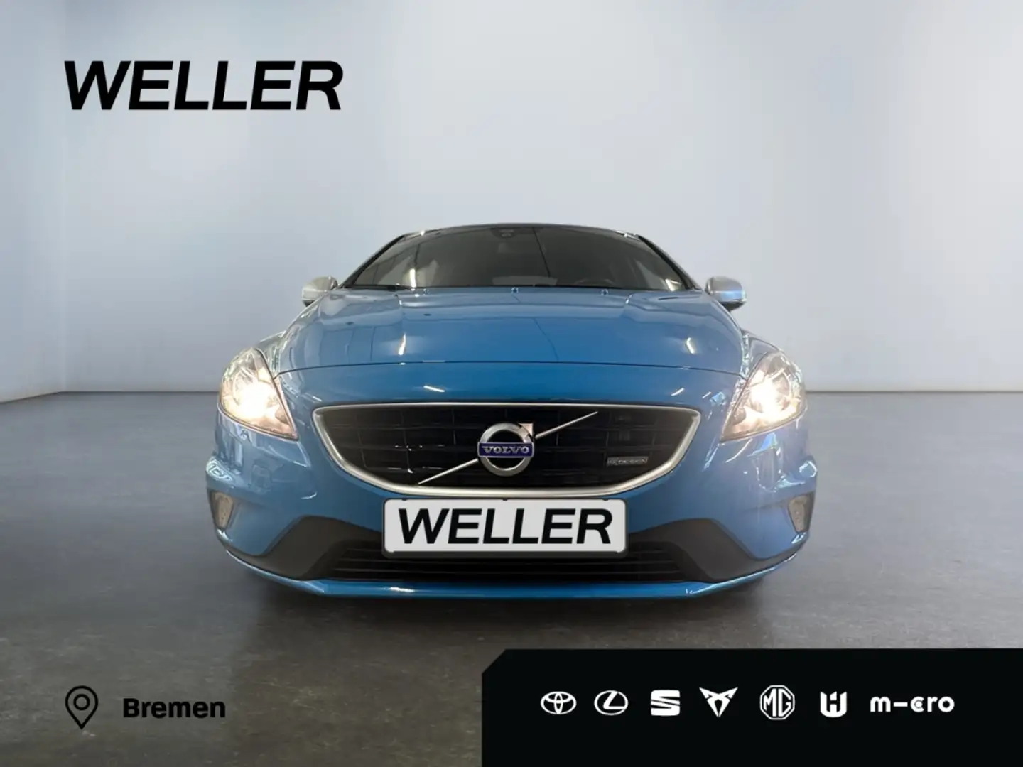 Volvo V40 T3 R Design *Kamera*PDC hi*Teilleder*Tempomat* Blau - 2