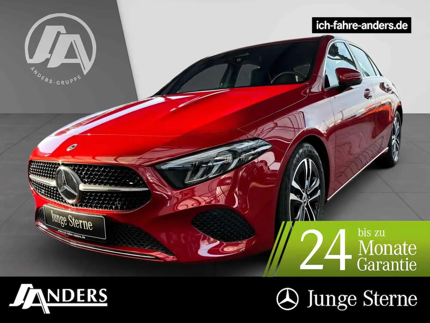 Mercedes-Benz A 180 Progressive Adv+MBUX+SHZ+LED+PDC+Kam+Apple Rouge - 1