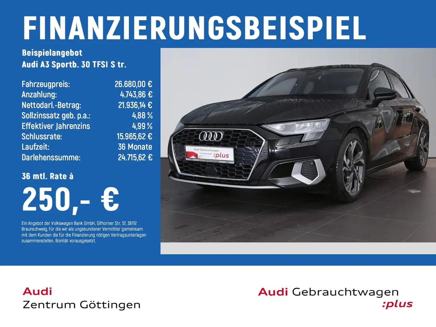 Audi A3 Sportb. 30 TFSI S tr. advanced +AHK +SOUND+VC Nero - 2