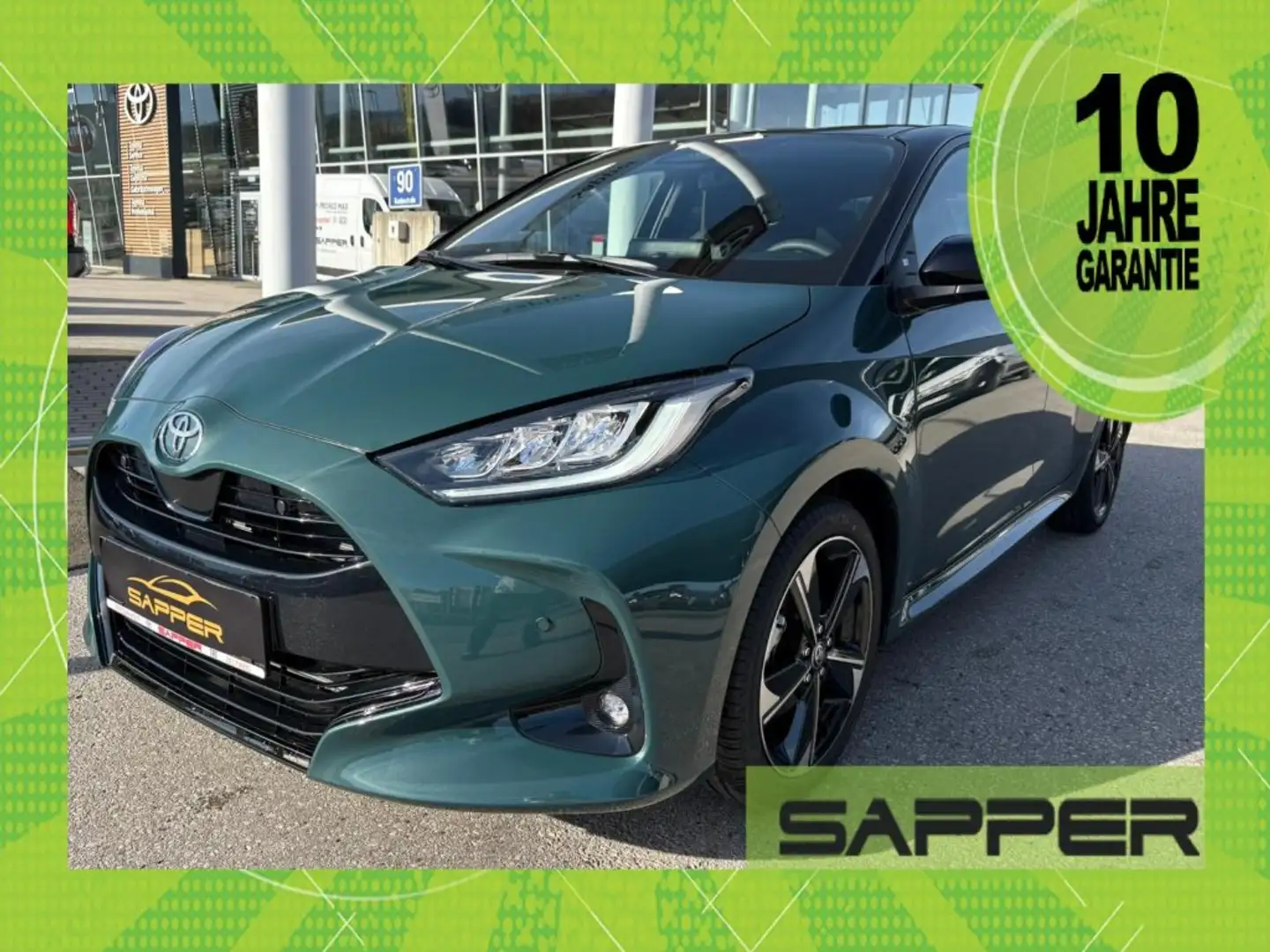 Toyota Yaris - 1,5 l, 116 PS 5-tg. Active Drive Grün - 1