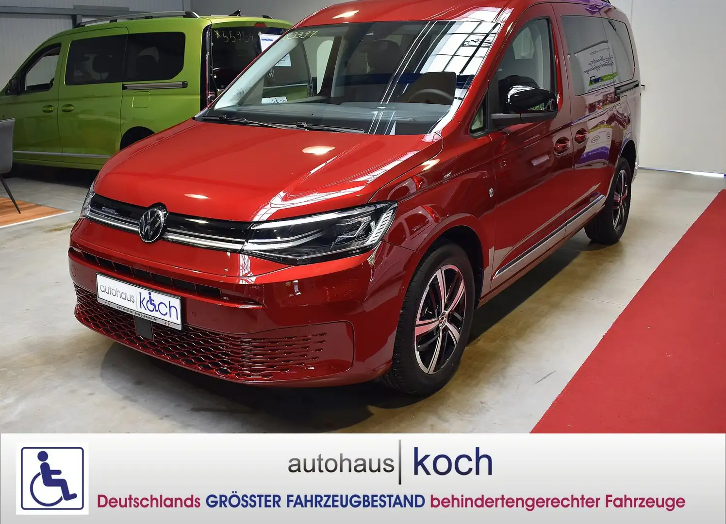 Volkswagen Caddy Maxi Style 1.5 TSI EU6e rollstuhlgerecht Rot - 1