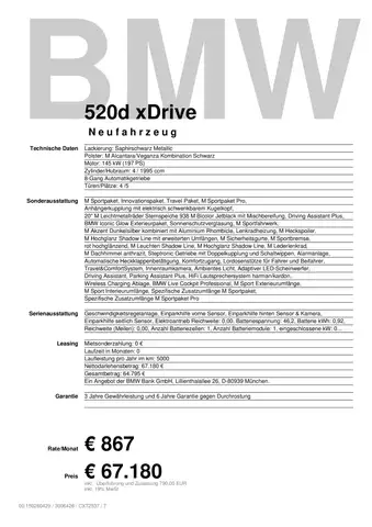 BMW 5 Series view 3