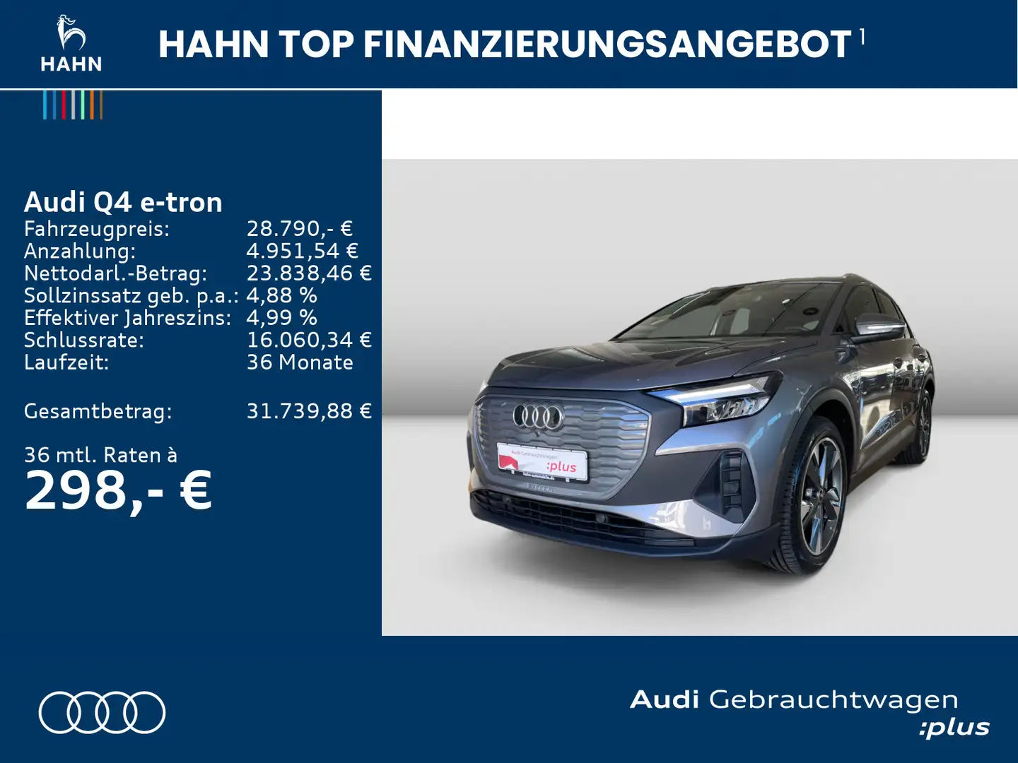Audi Q4 e-tron Q4 40 e-tron Sportsitze Sitzheizung Standklima Grau - 2