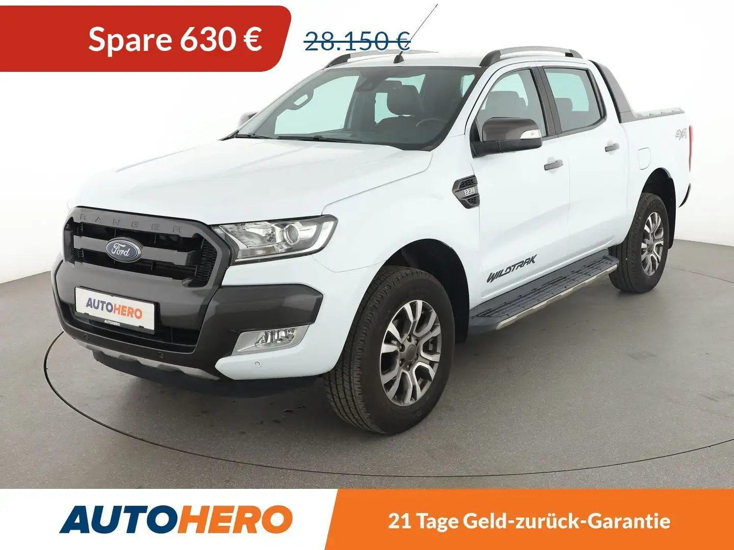Ford Ranger 2.2 TDCi Doppelkabine 4x4 Wildtrak Aut.*NAVI*ACC* Weiß - 1