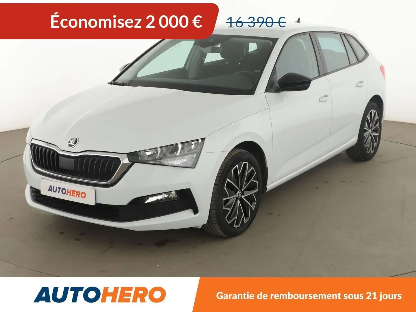 Skoda Scala 1.6 TDI Ambition DSG7 Blanc - 1