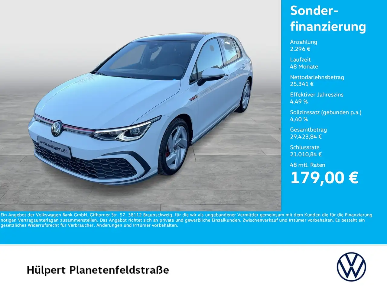 Volkswagen Golf VIII 2.0 GTI PANO NAVI LED+ LM17 CARPLAY