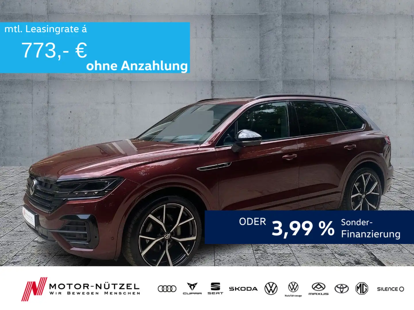 Volkswagen Touareg 3.0 TDI 4M R-LINE MATRIX+AIR+NAVI+AHK Rojo - 1