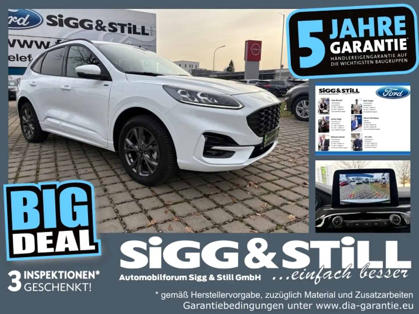 Ford Kuga 2.5 PHEV ST-Line X LED*NAV*SHZ*PDC*EL-KLAPPE Wit - 1