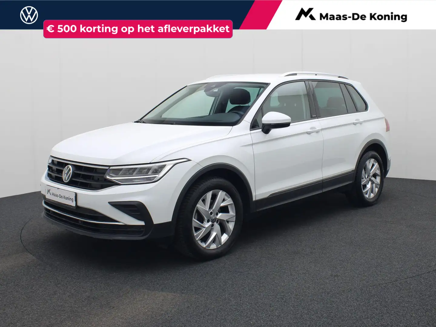 Volkswagen Tiguan 1.5TSI/150PK Life · Navigatie · Apple/Android · St Wit - 1