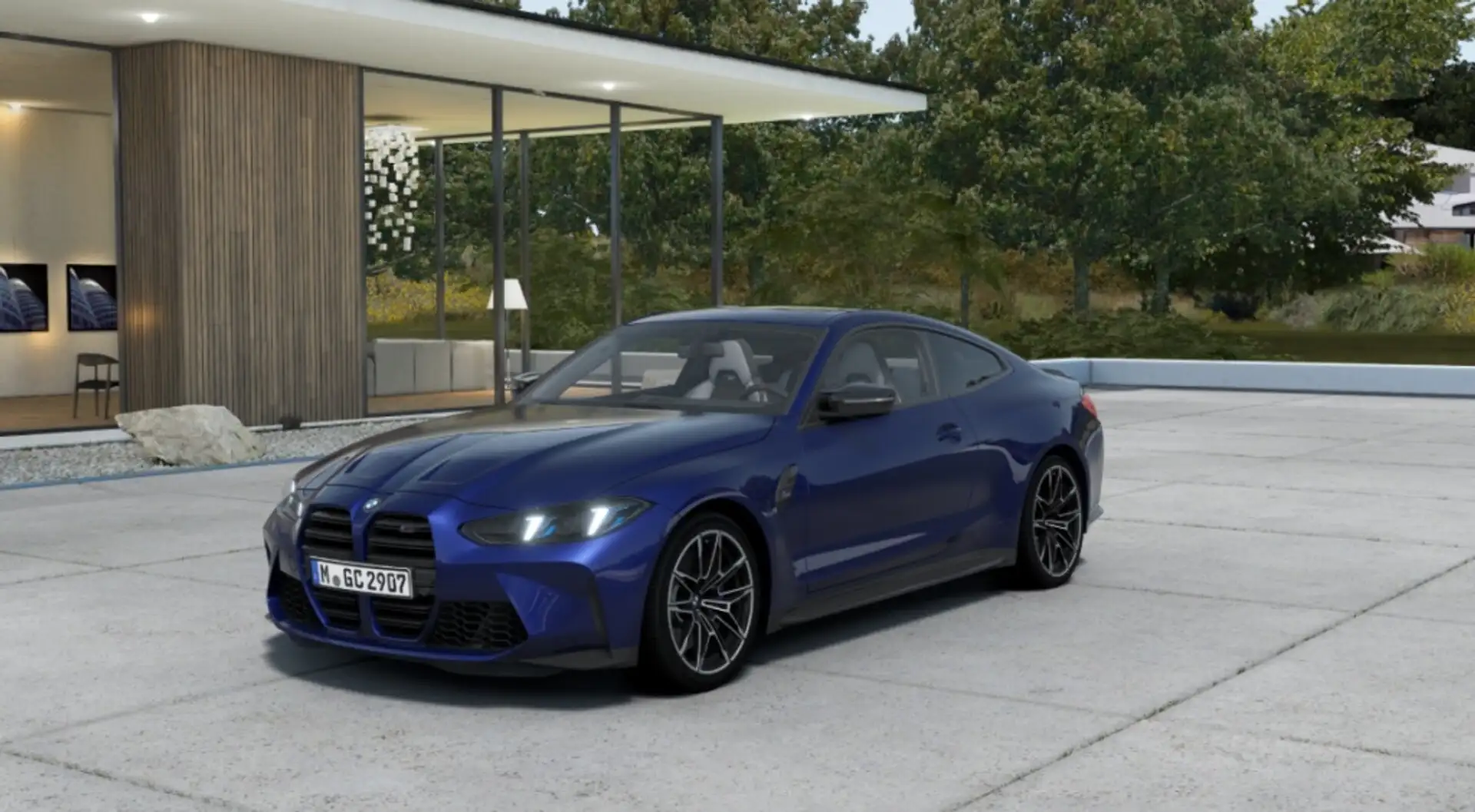 BMW M4 Coupé Competition Modrá - 1