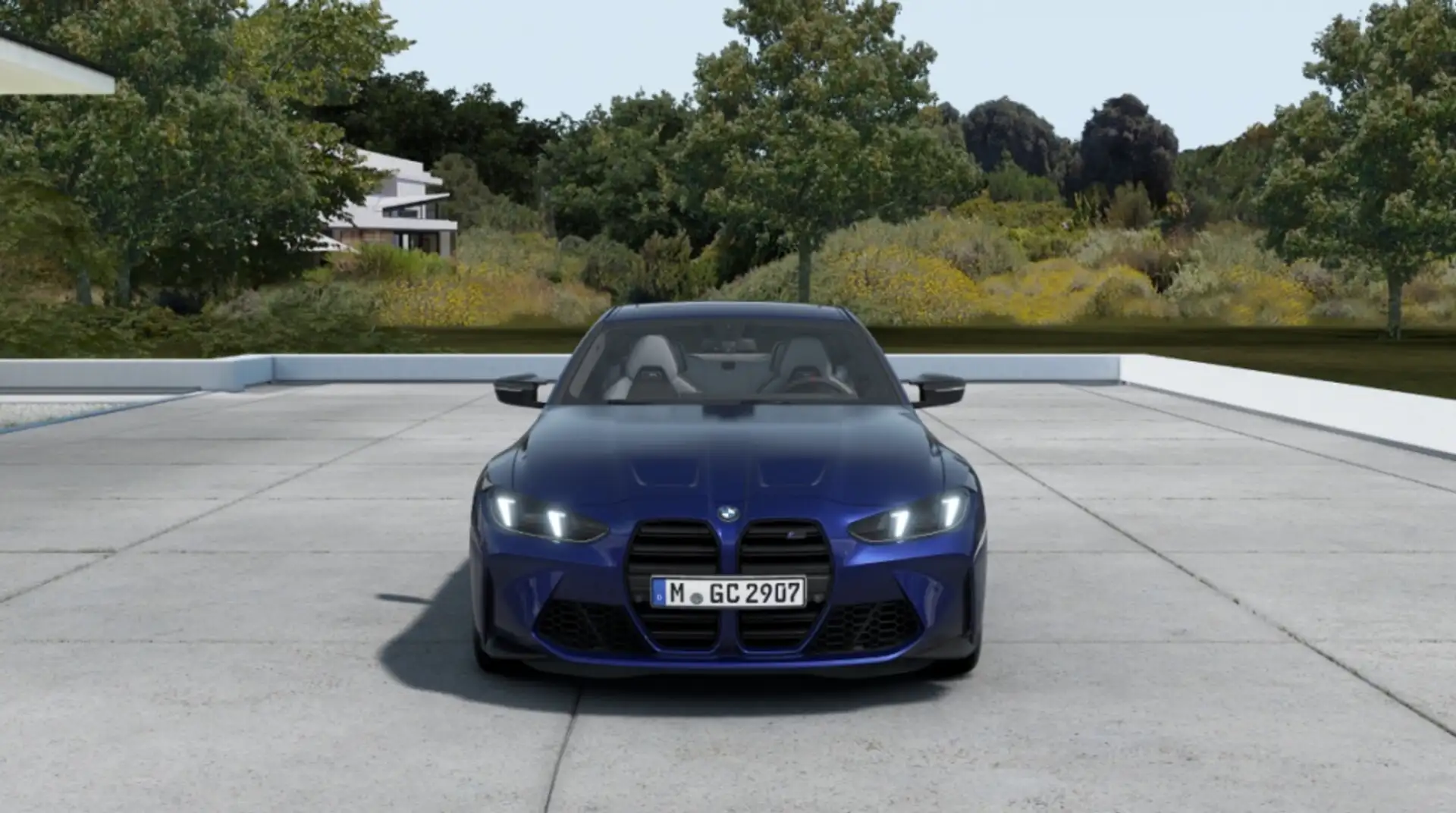 BMW M4 Coupé Competition Modrá - 2
