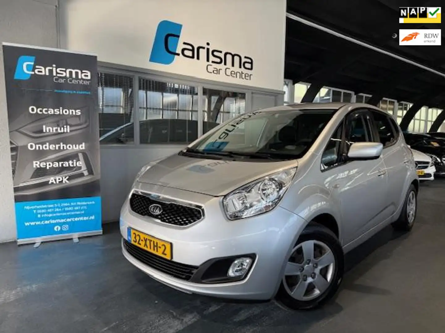 Kia Venga 1.4 CVVT Plus Pack Navi|Cruise|Trekhaak Grijs - 1