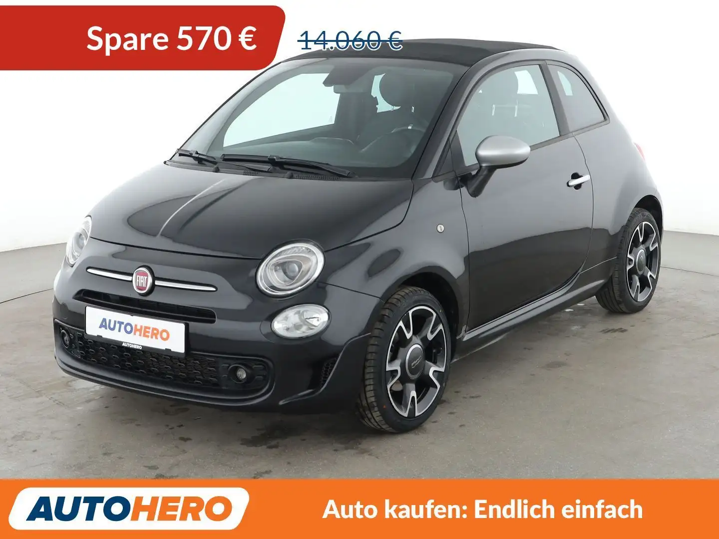 Fiat 500C 1.0 Mild-Hybrid Rockstar*TEMPO*PDC*KLIMA*GARANTIE* Schwarz - 1