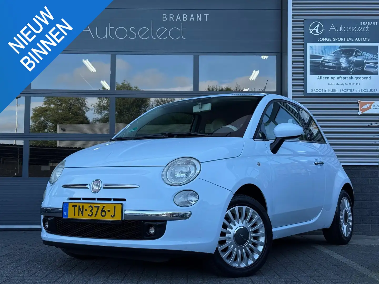 Fiat 500 1.2 Pop Clima LMV Blauw - 1