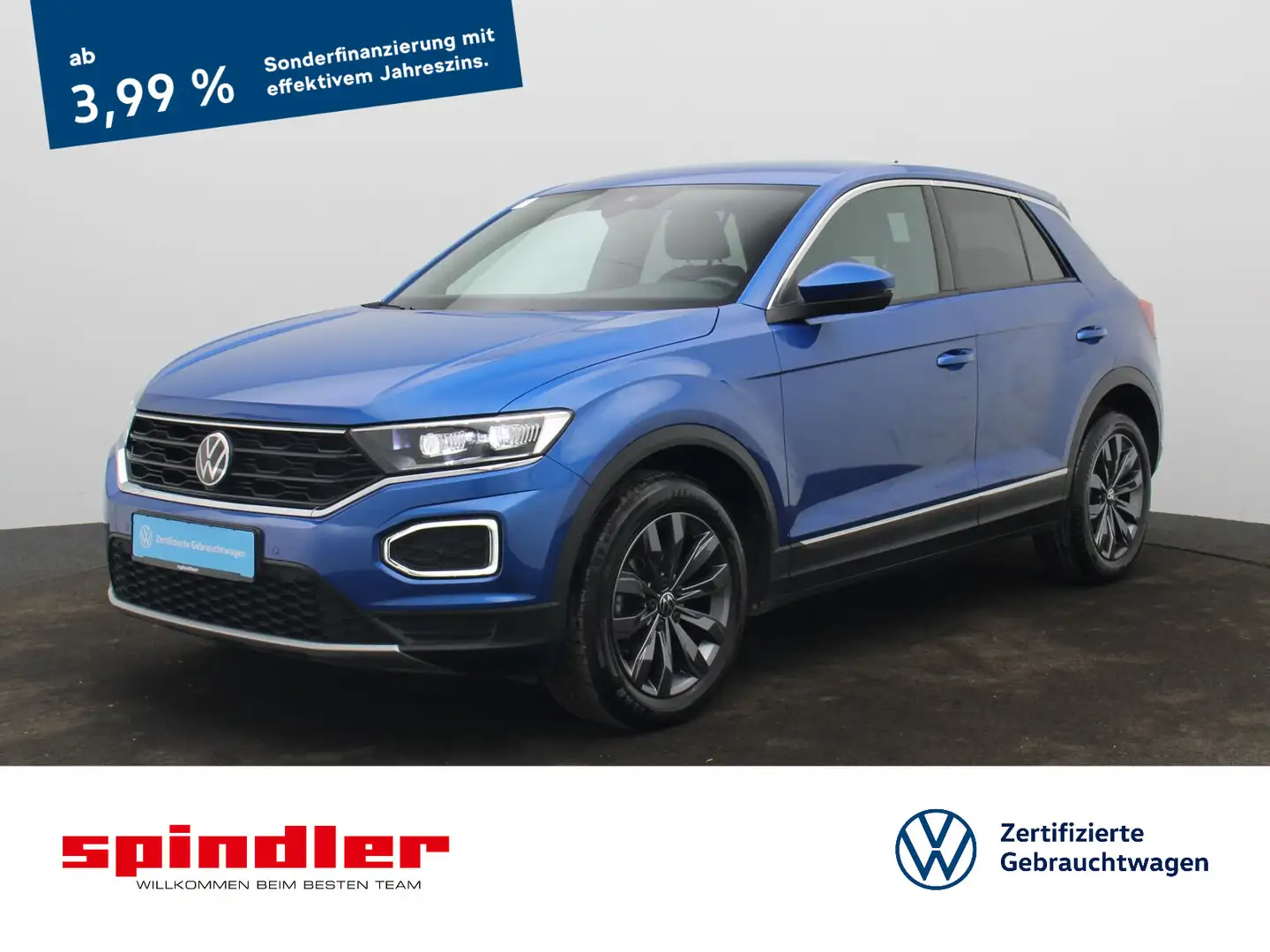 Volkswagen T-Roc Sport 1.5 TSI DSG / Standh, LED, RFK, ACC Blau - 1