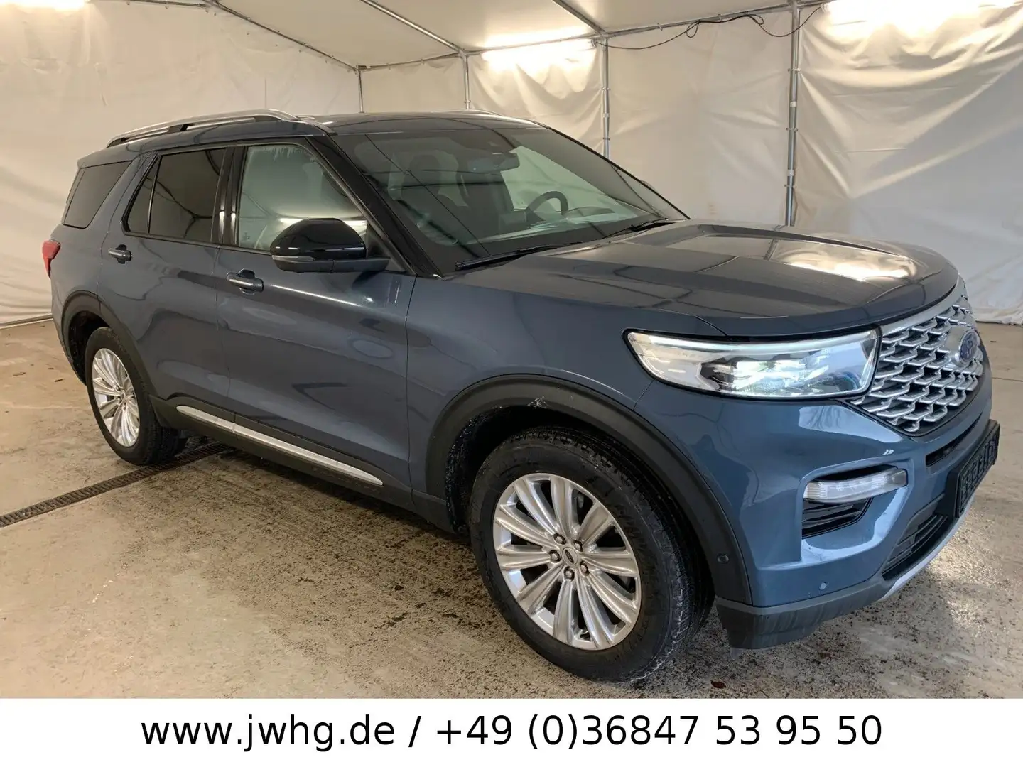 Ford Explorer Platinum Hybrid 4x4 360°ACC SitzKlima Blau - 2