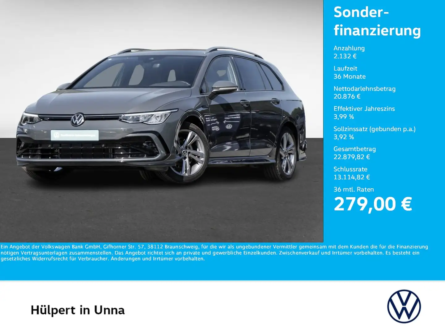Volkswagen Golf Variant VIII 2.0 R-LINE CAM ACC LM17 NAVI Schwarz - 1