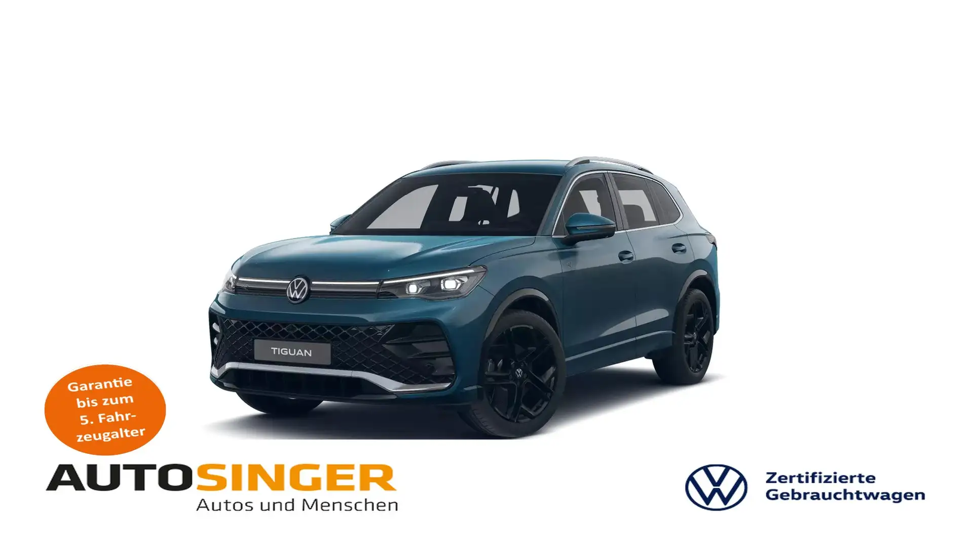 Volkswagen Tiguan R-Line 2.0 TSI DSG 4M *STDHZ*IQ-L*AHK*ACC Bleu - 1