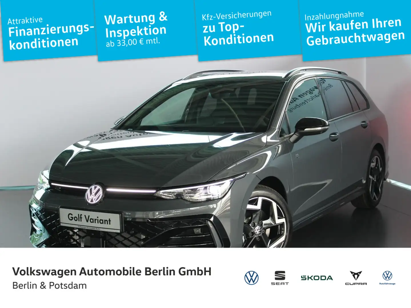 Volkswagen Golf -12.200€ Golf Variant TAGESZULASSUNG R-Line 2,0 Gris - 1