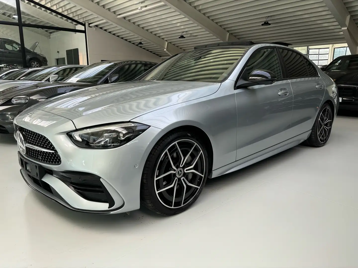Mercedes-Benz C 200 d AMG Line MILD HYBRIDE FULL OPTION 12000KM FULL ! Argent - 1