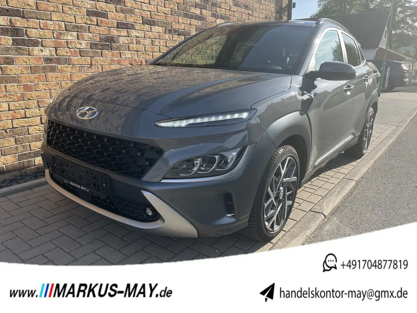 Hyundai KONA Prime Hybrid 2WD SitzPaket Navi ACC Grijs - 1