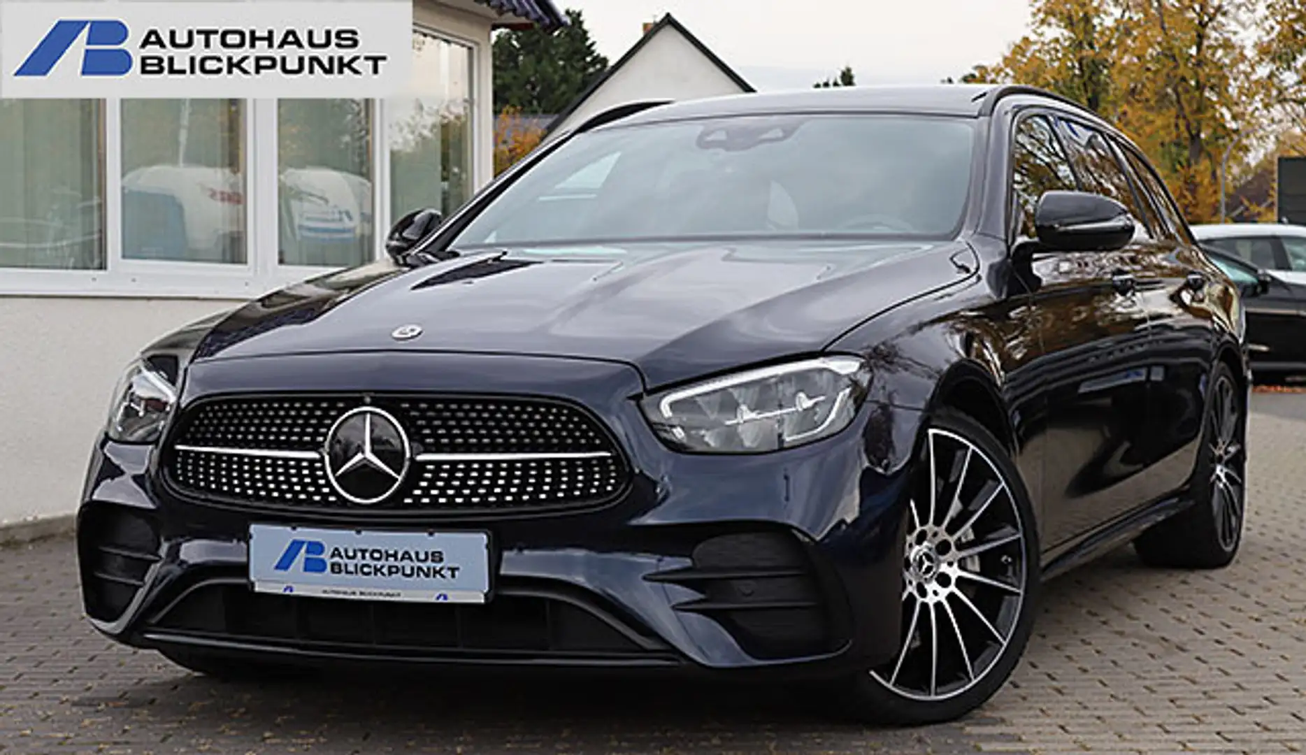 Mercedes-Benz E 400 d T 4M AMG DISTRO+PANO+KAM360+WIDESCREEN Blauw - 1