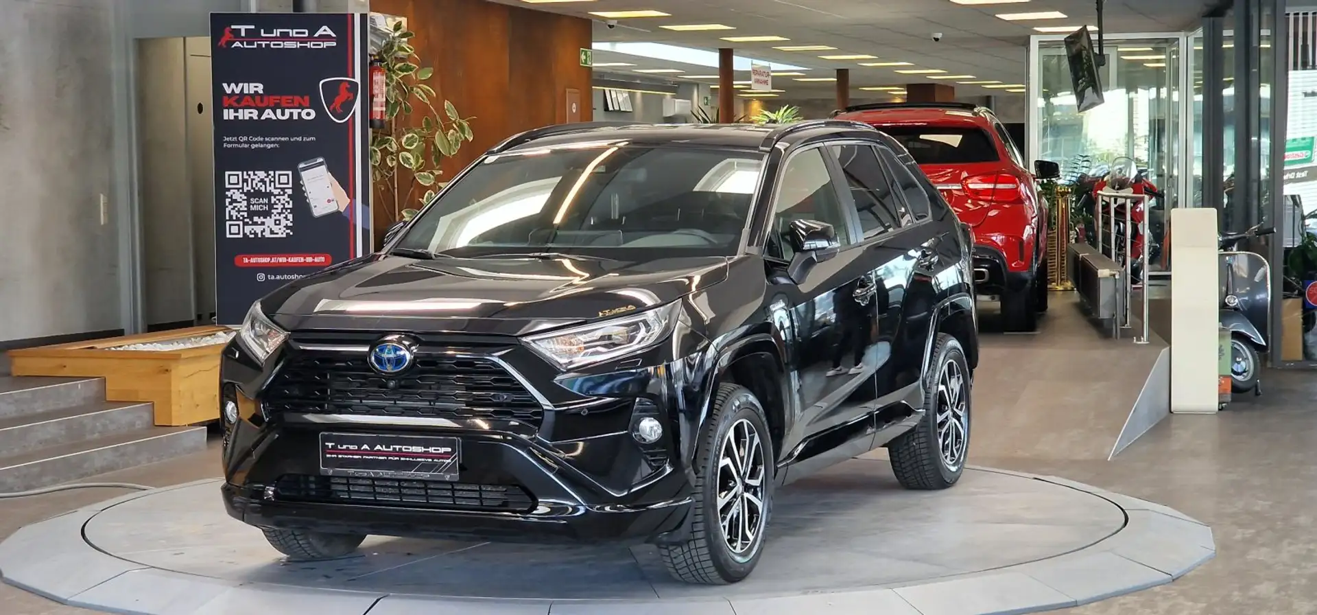 Toyota RAV 4 2,5 Hybrid AWD 1-Hand Black Edition Aut. *360°*JBL Schwarz - 1