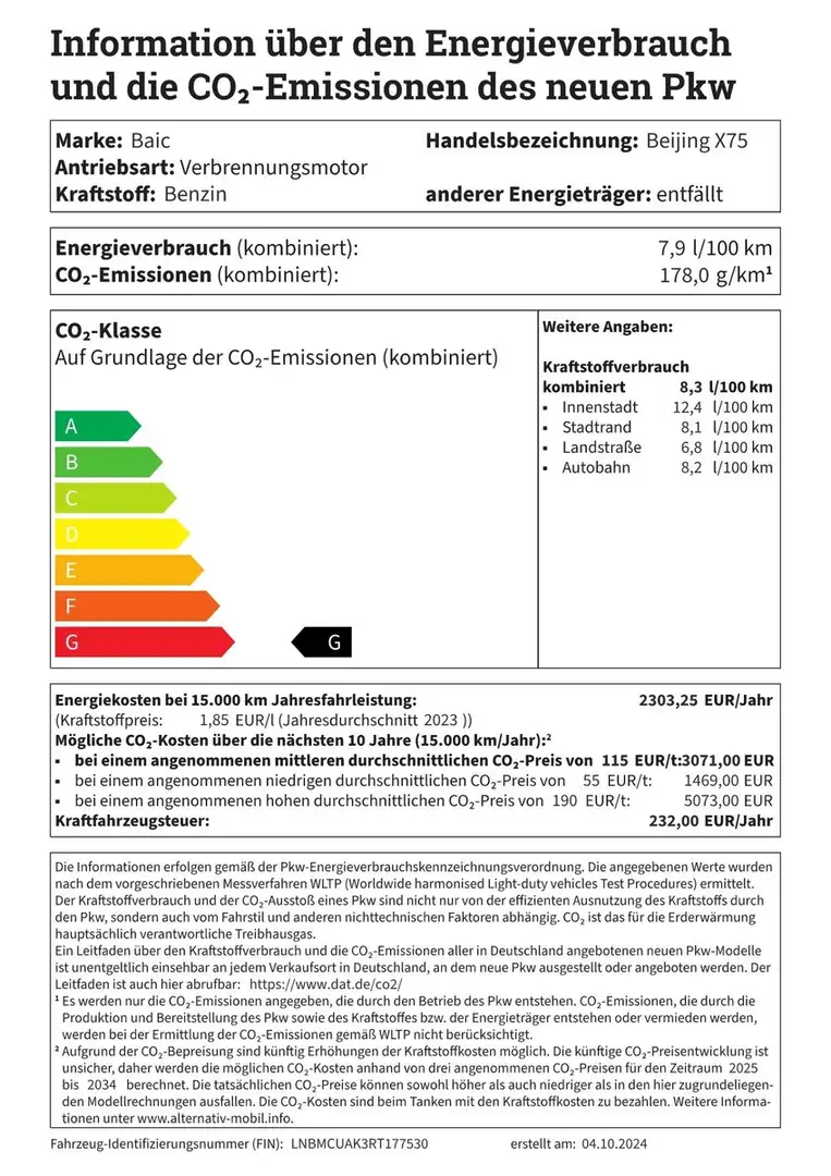 BAIC Beijing X75 DCT+3Jahre Garantie+AHK Leder+LED+PD Schwarz - 2