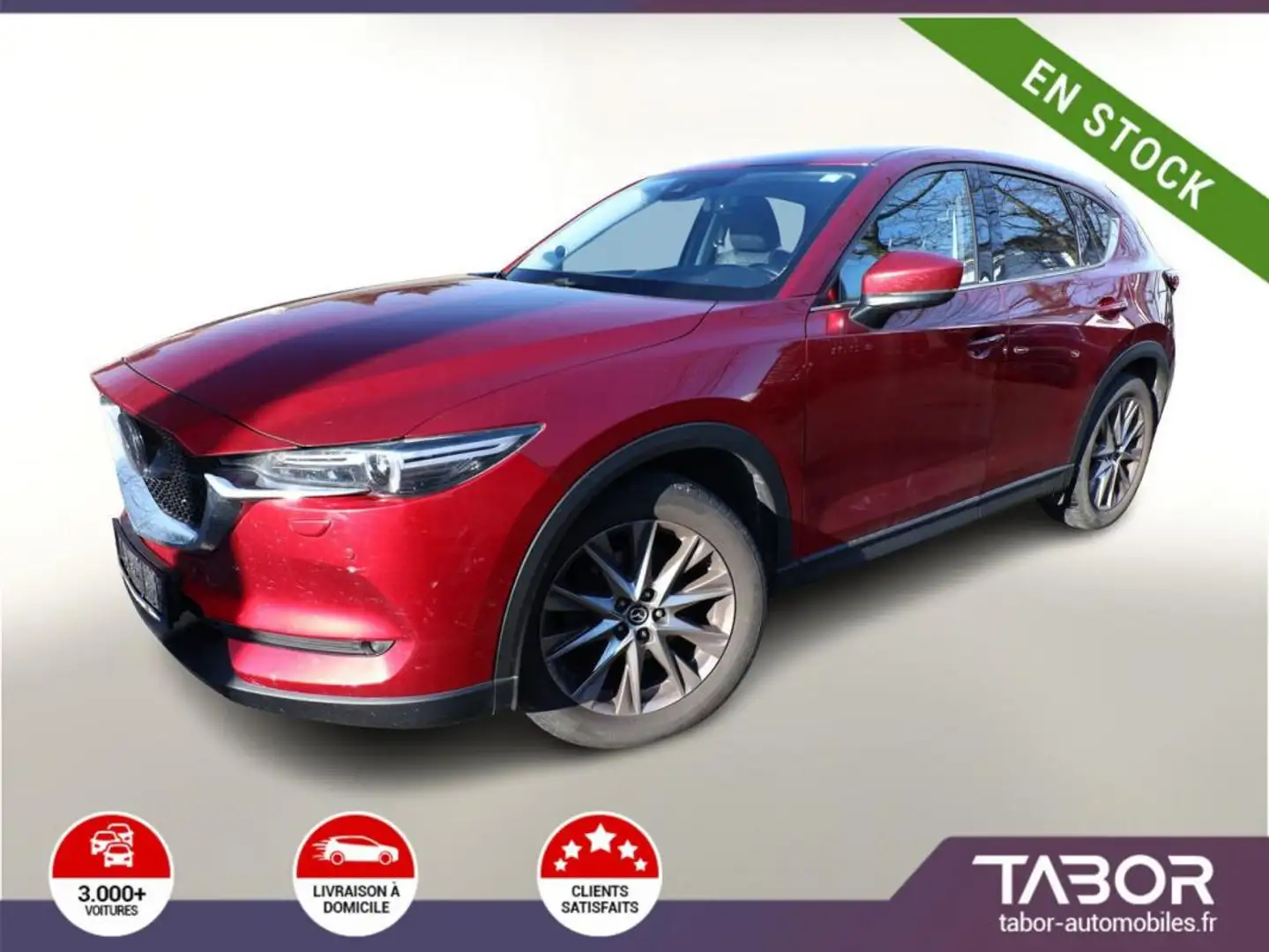 Mazda CX-5 2.2 SKYACTIV-D 184 Aut Sports-L. AWD Rouge - 1