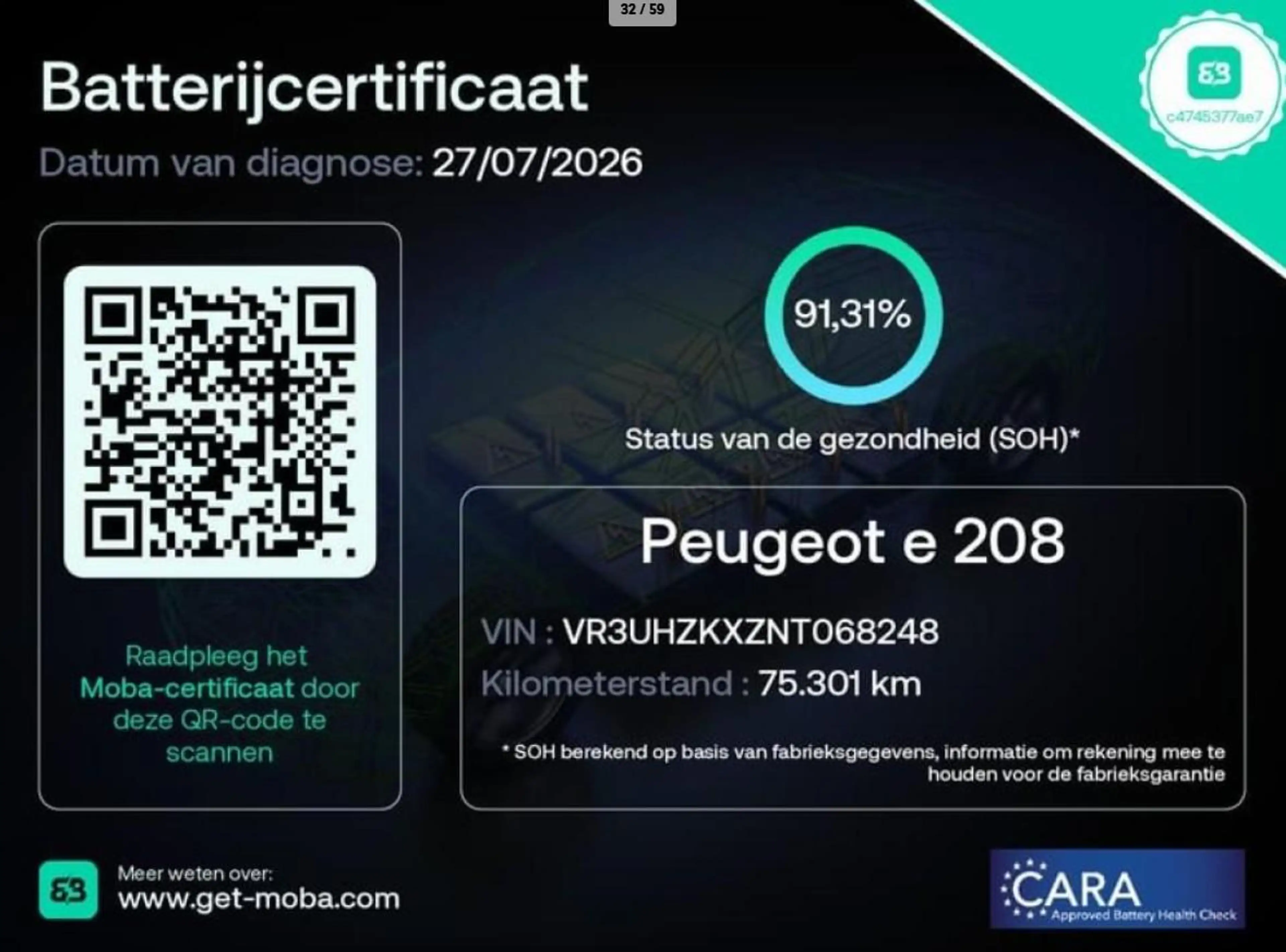 Peugeot e-208 EV GT 136pk 50 kWh SOH 91% Camera Navigatie Virtua — photo 5