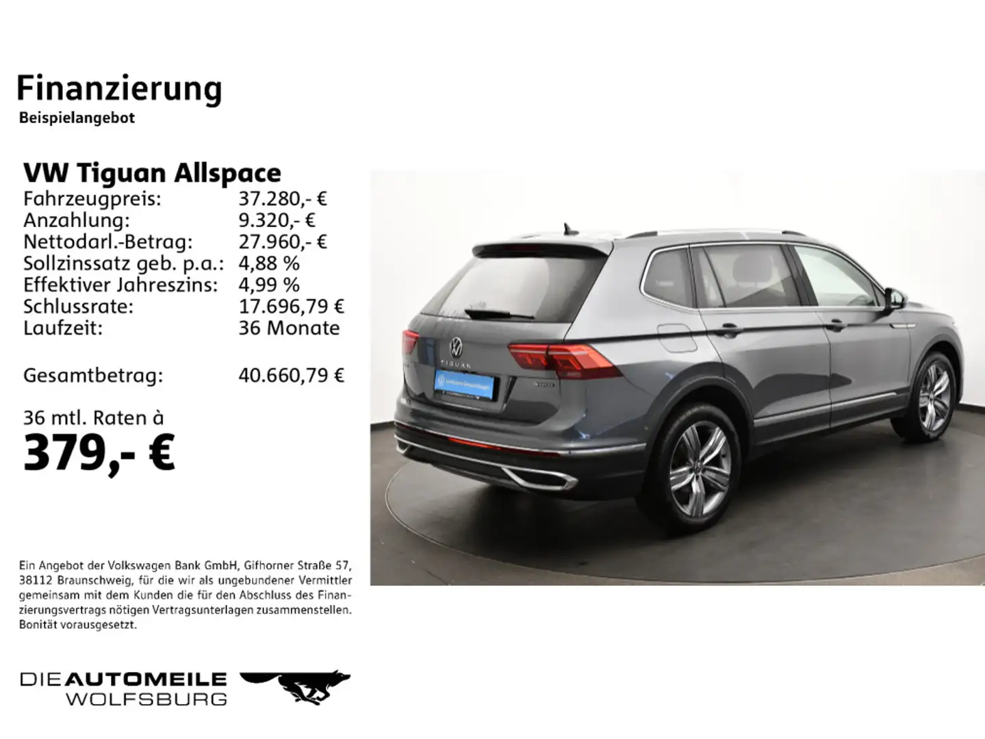 Volkswagen Tiguan Allspace 2.0 TDI DSG 4Motion Elegance Sta Grau - 2