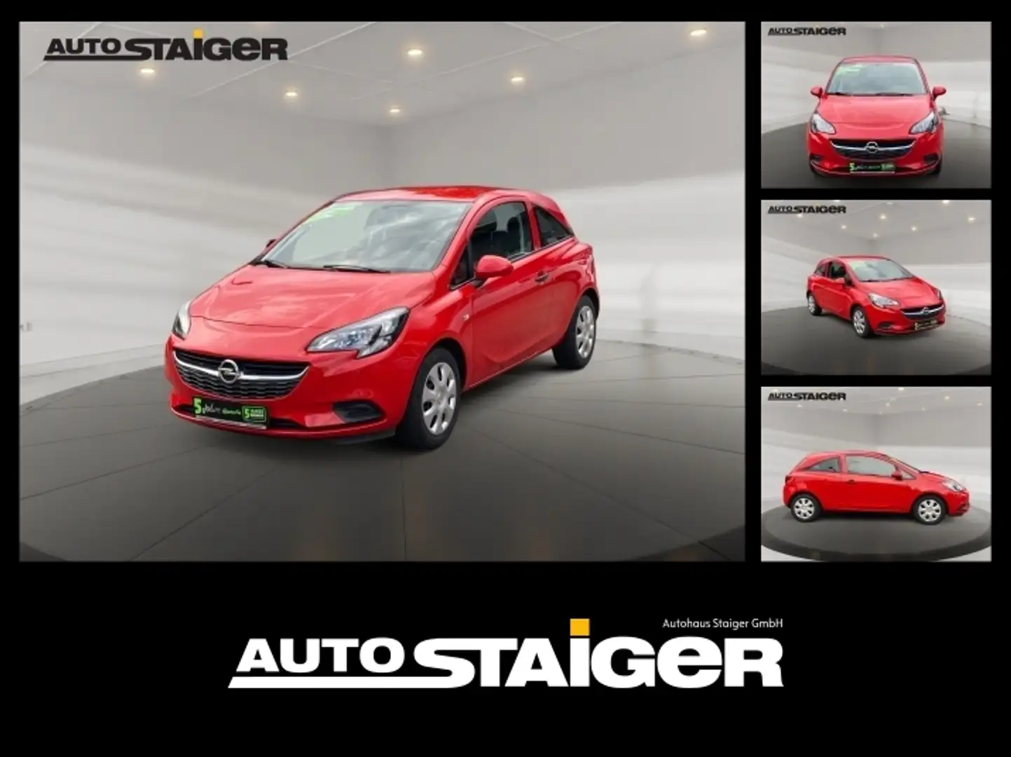 Opel Corsa E 1.2 Active +LM Rot - 1