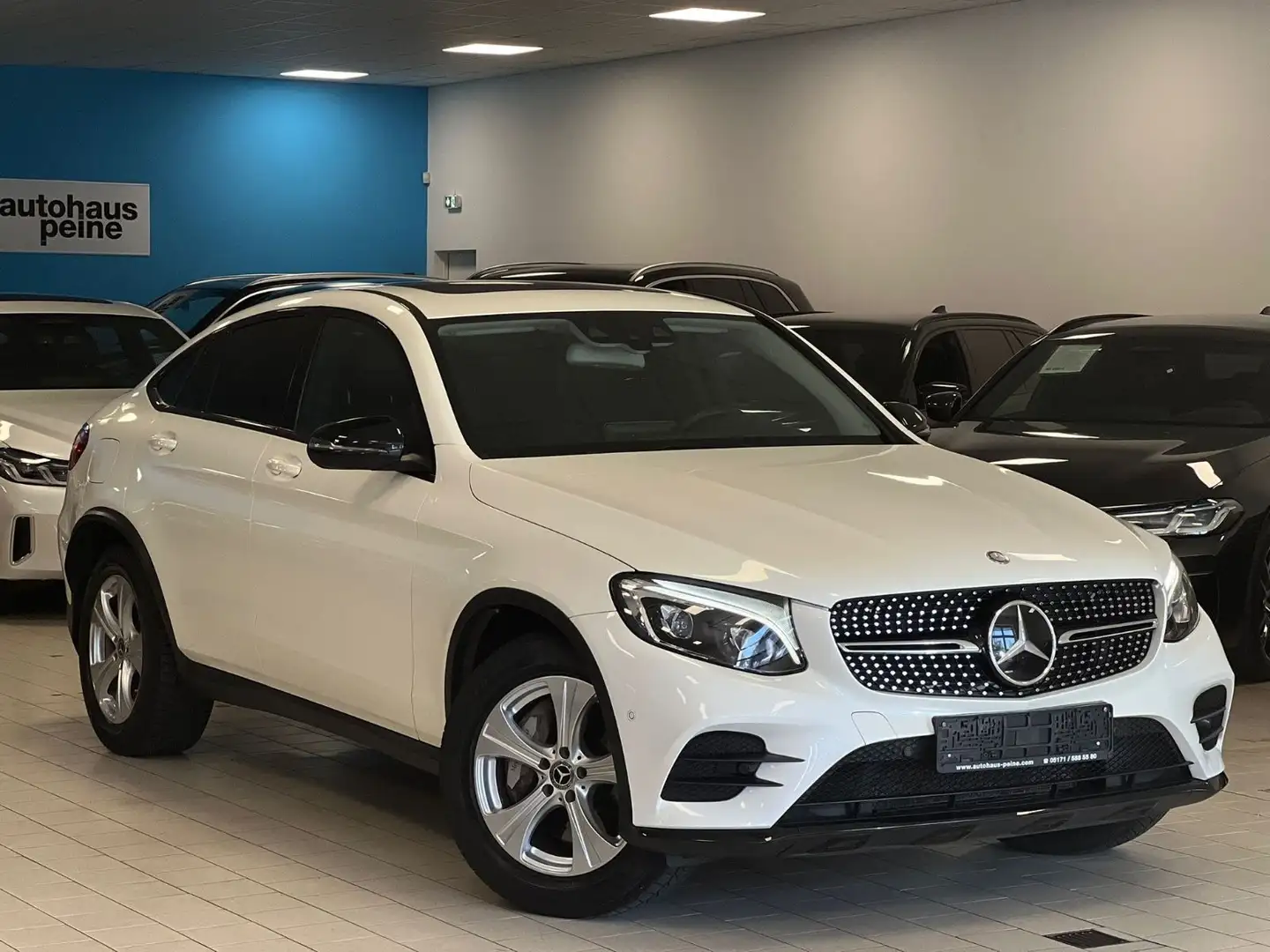 Mercedes-Benz GLC 350 GLC350d/LED/Panor/Burmeister/4Mat/AMG-Line/VOLL Weiß - 1