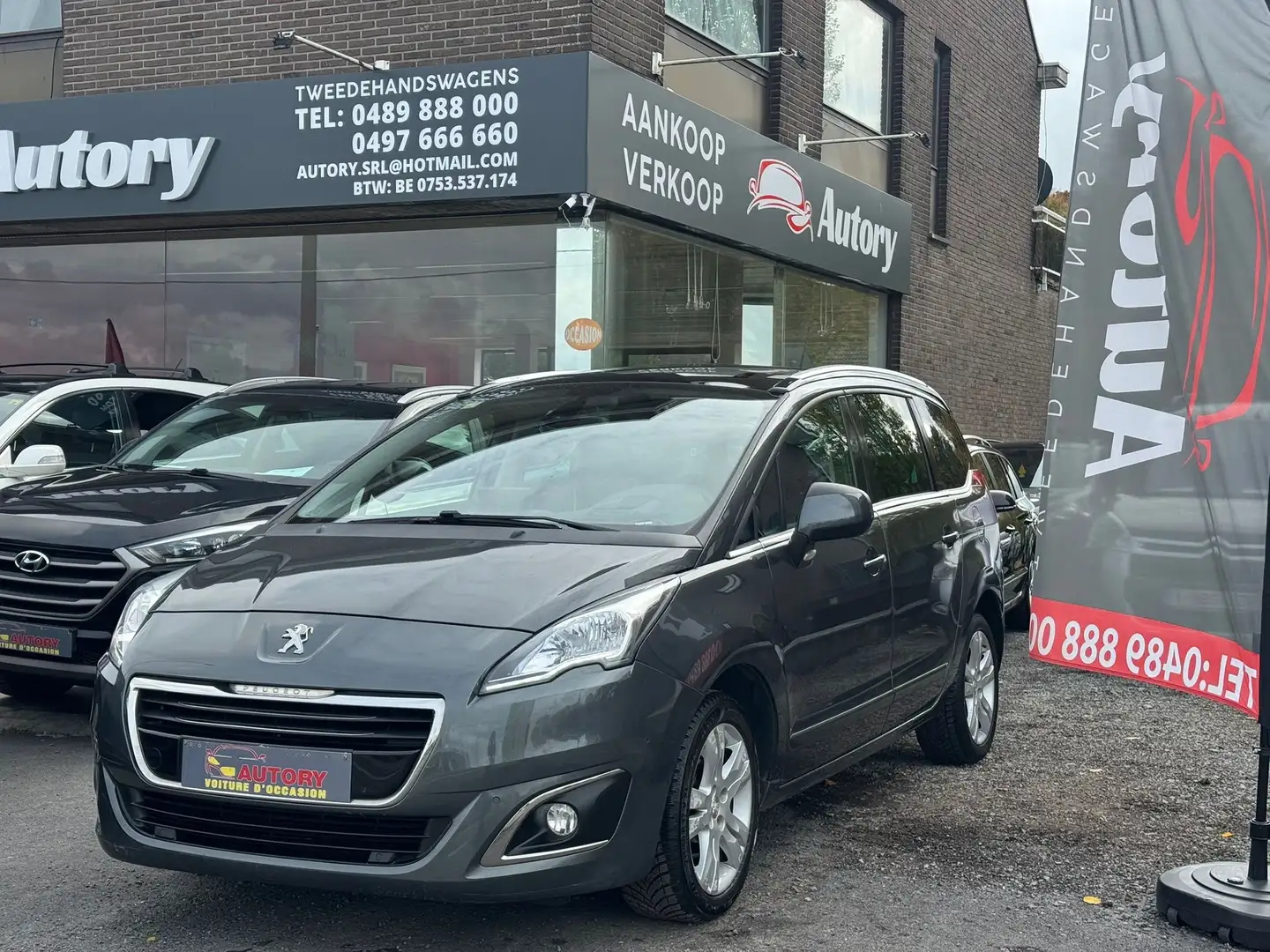 Peugeot 5008 5008 1.6 BlueHDi / Car-pass ! Gris - 1