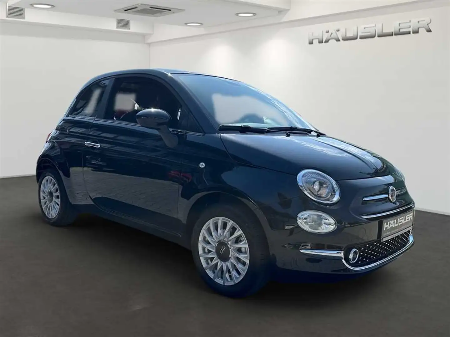 Fiat 500 1.0GSE Hybrid Dolcevita PDC Klimaauto Panoramadach Zwart - 2