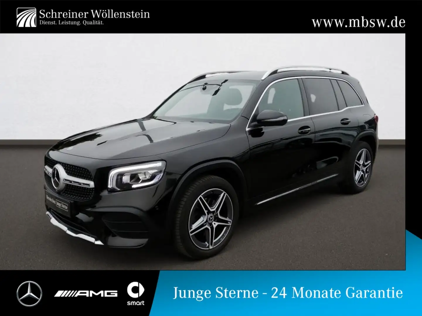 Mercedes-Benz GLB 200 d AMG*AHK*Distr*LED*PDC*MBUX*Navi*DAB*8G Schwarz - 1
