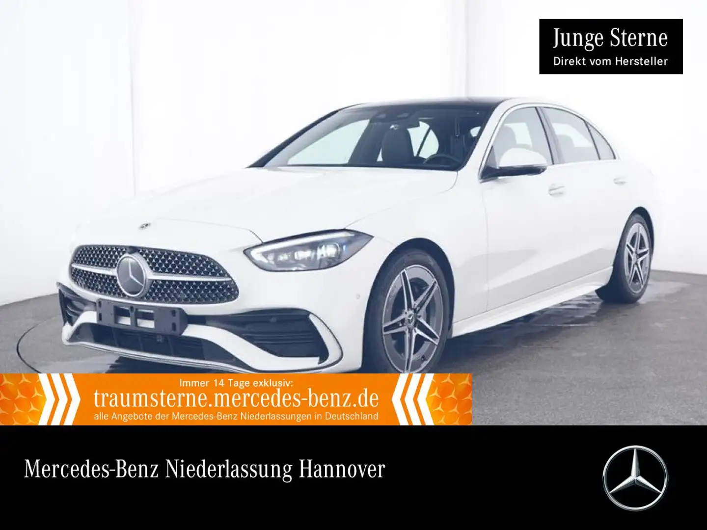 Mercedes-Benz C 200 AMG+PANO+360+BURMESTER+KEYLESS+9G Weiß - 1