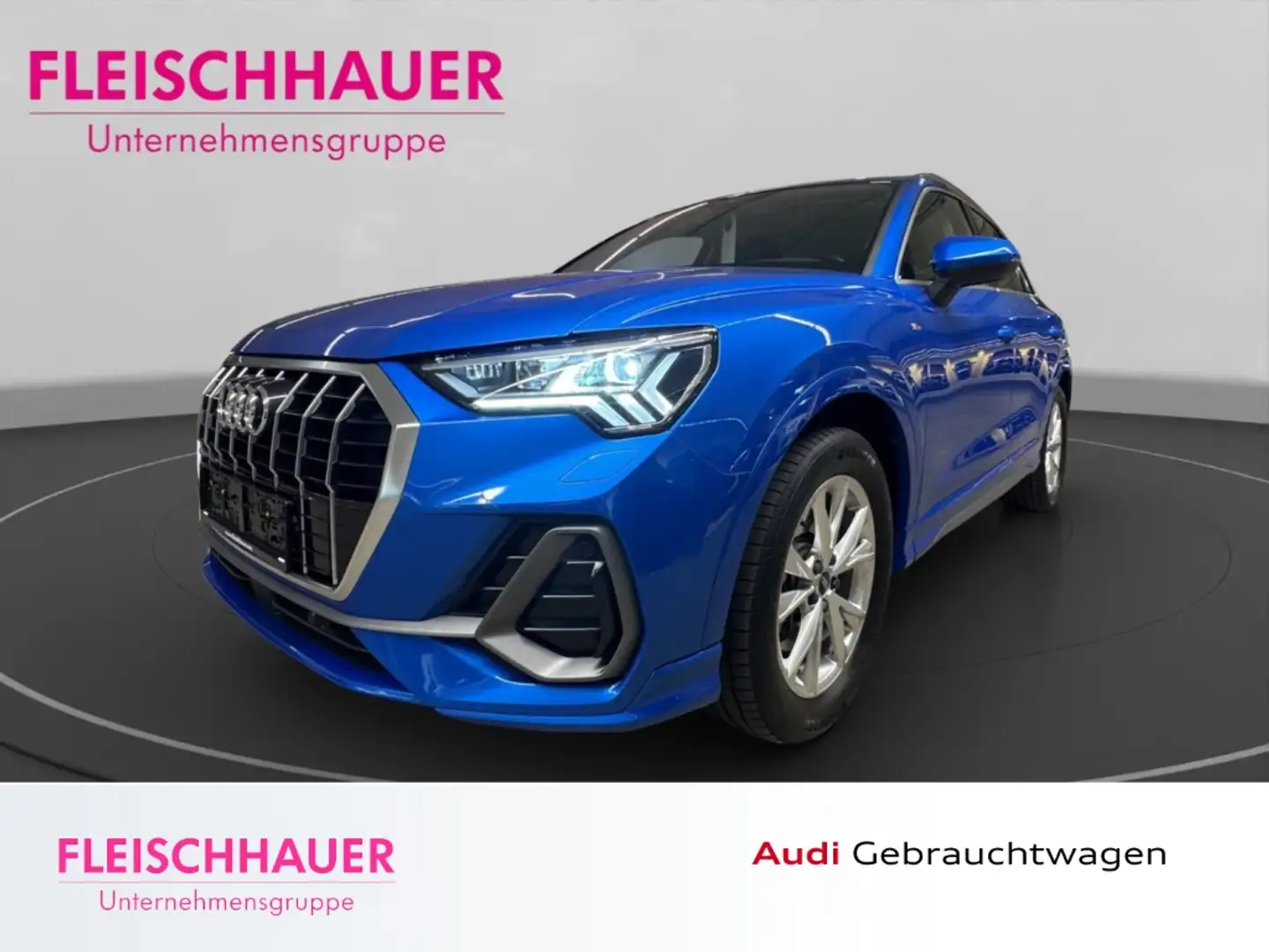 Audi Q3 S line 45 TFSI quattro MATRIX+AHK+ACC+NAVI+CARPLAY Blau - 1