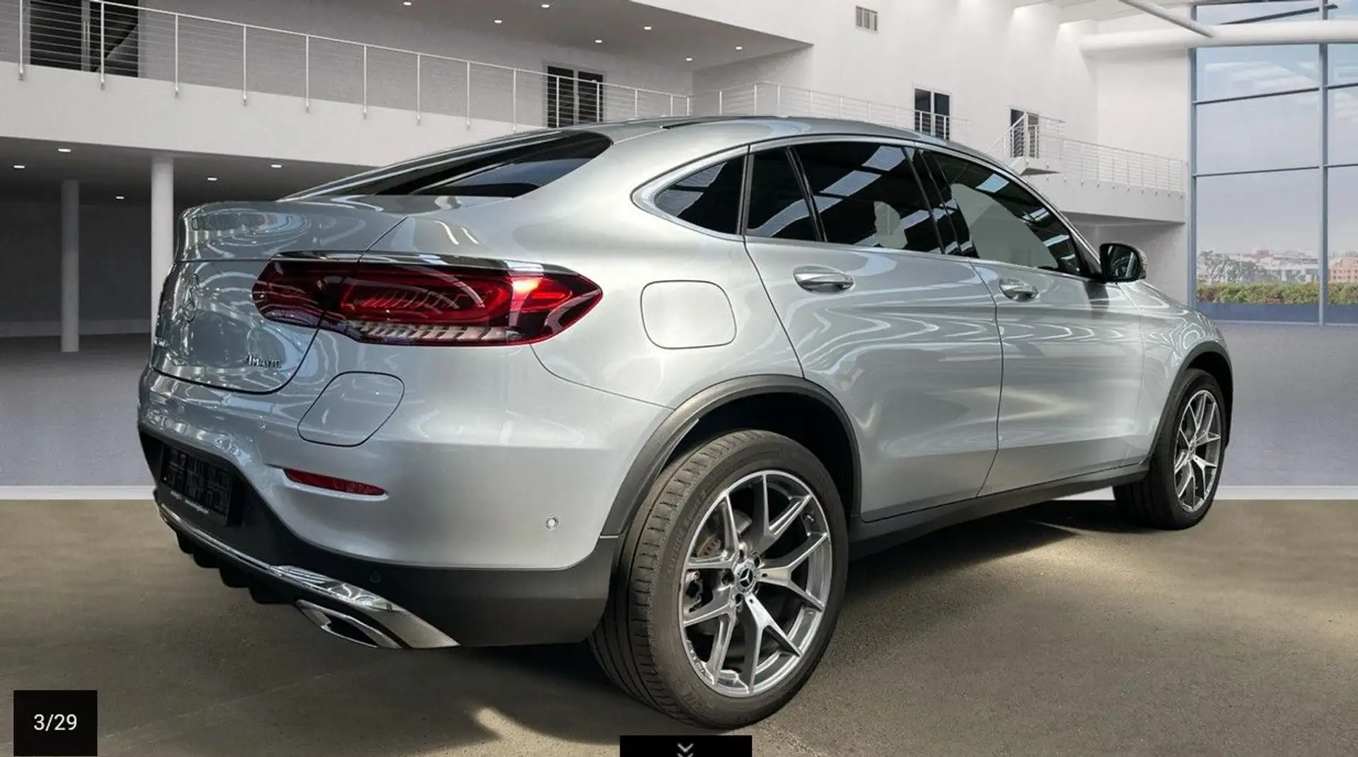 Mercedes-Benz GLC 300 e AMG Coupe 20*Kamera*Distro*LED*Virtual srebrna - 1