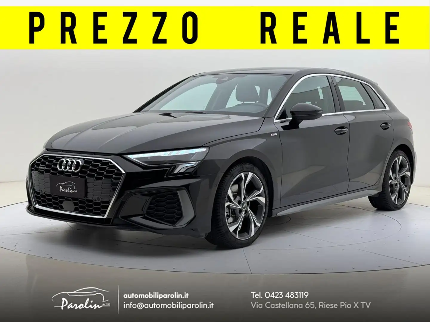 Audi A3 Sportback 40 TDI quattro S-tronic S-line edition Noir - 1