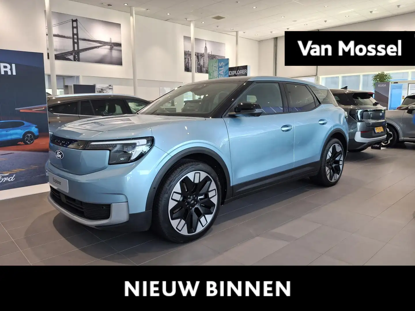 Ford Explorer Premium Extended Range RWD 77 kWh | € 3000,- KORTI Blauw - 1
