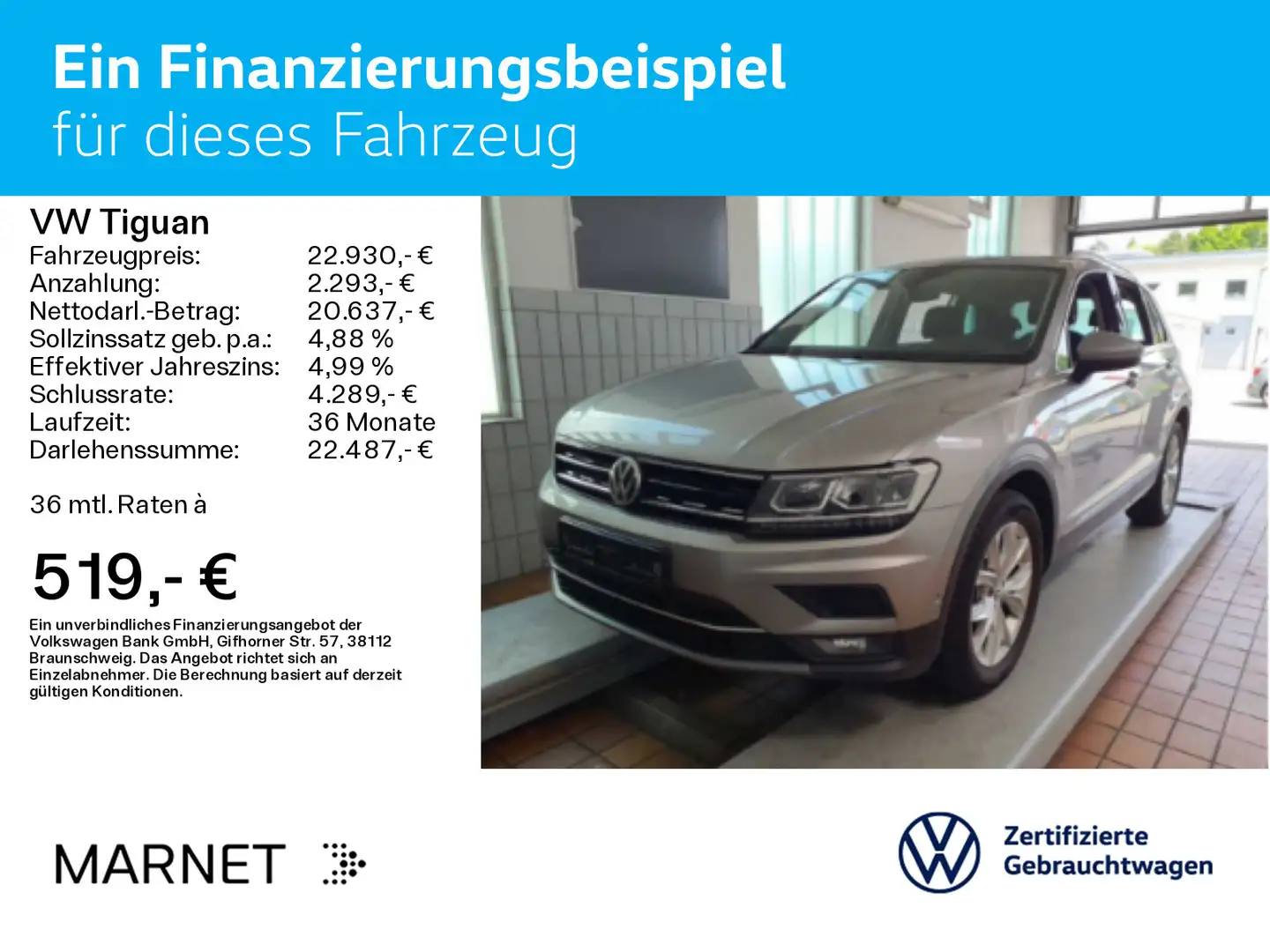 Volkswagen Tiguan 2.0 TSI DSG Highline 4Motion* Navi*Digita Silber - 2