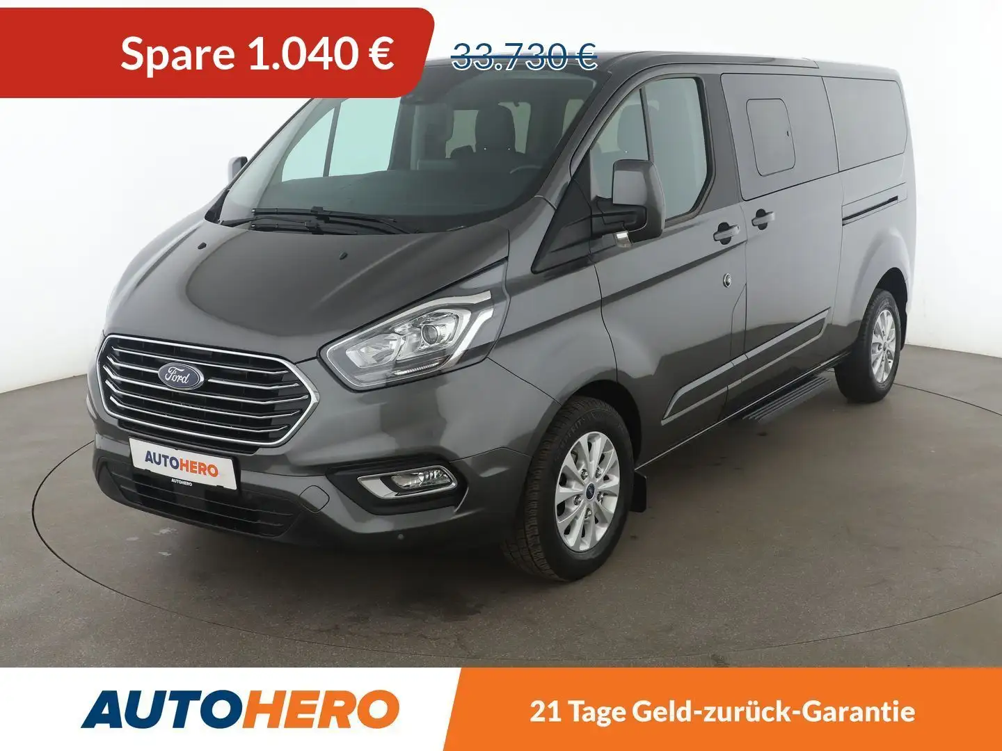 Ford Tourneo Custom 2.0 TDCi EcoBlue 320 L2 Tourneo Titanium X *NAVI* Grau - 1