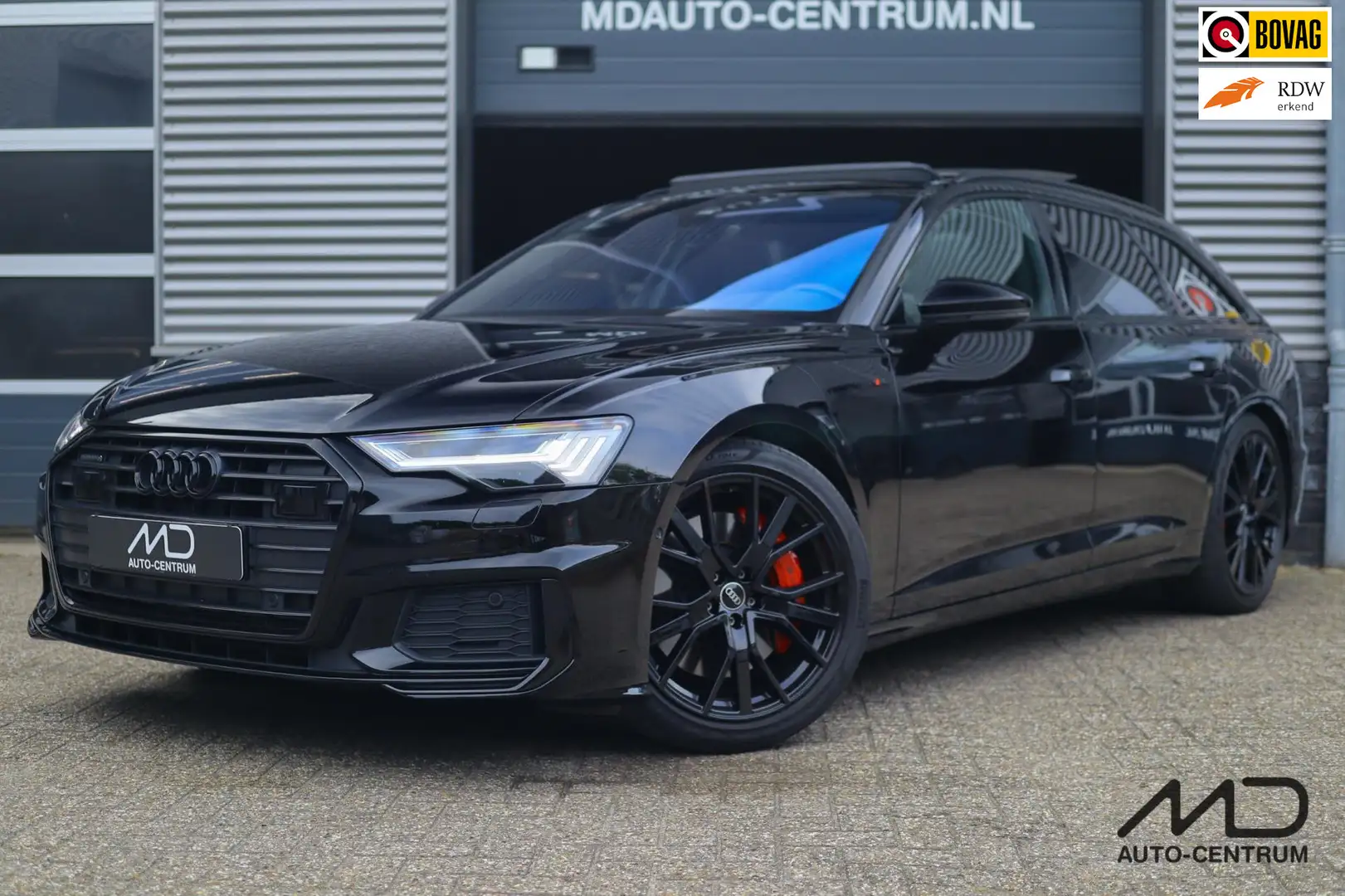 Audi A6 Avant 55 TFSI e quattro Comp. 367pk| 3x S-Line| Pa Zwart - 1