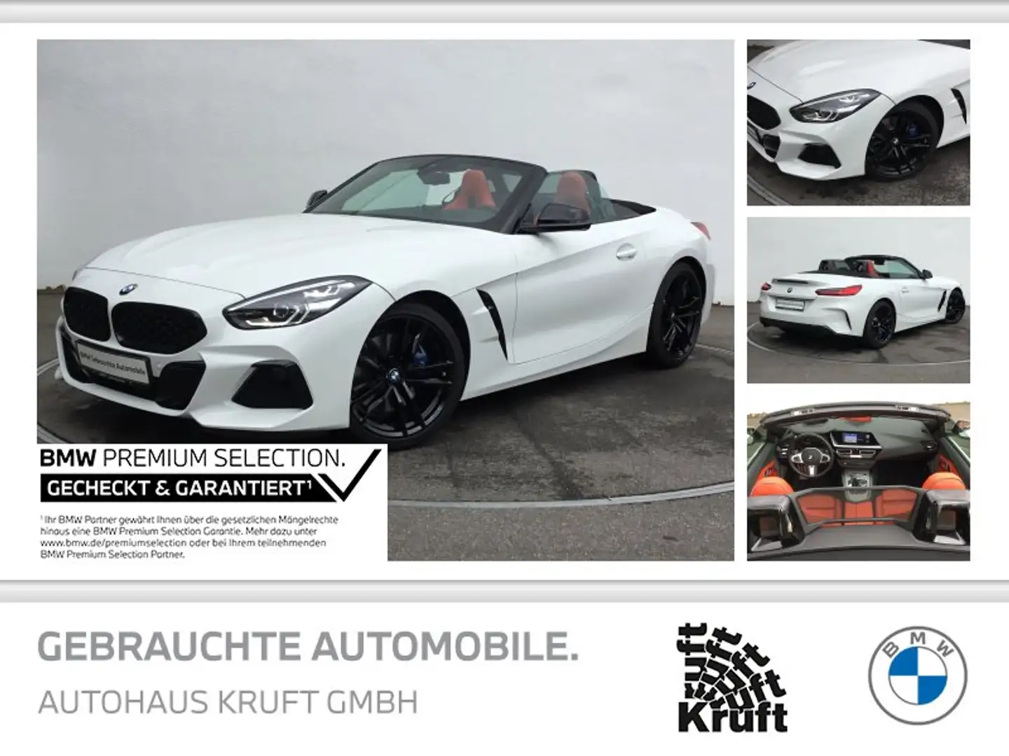BMW Z4 sDrive30i M SPORT+ACC+HUD+HK SOUND Weiß - 1