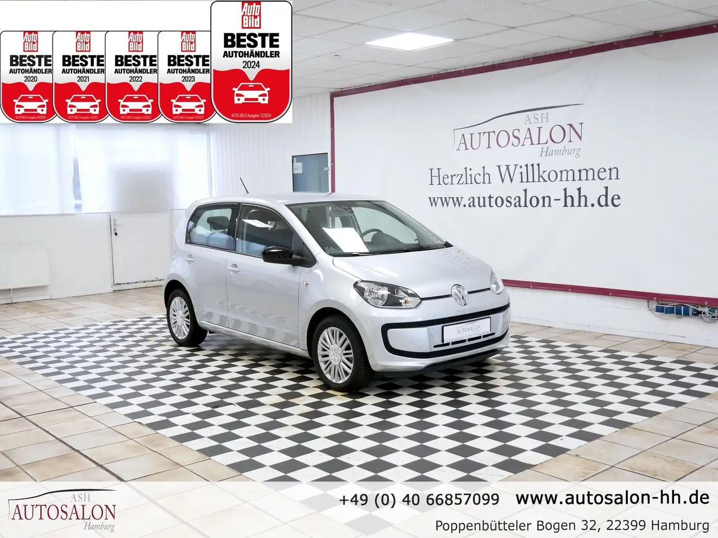 Volkswagen up! cup up!*1Rentner Vorbesitz*Drive-Paket*Sitzheizung Silber - 1
