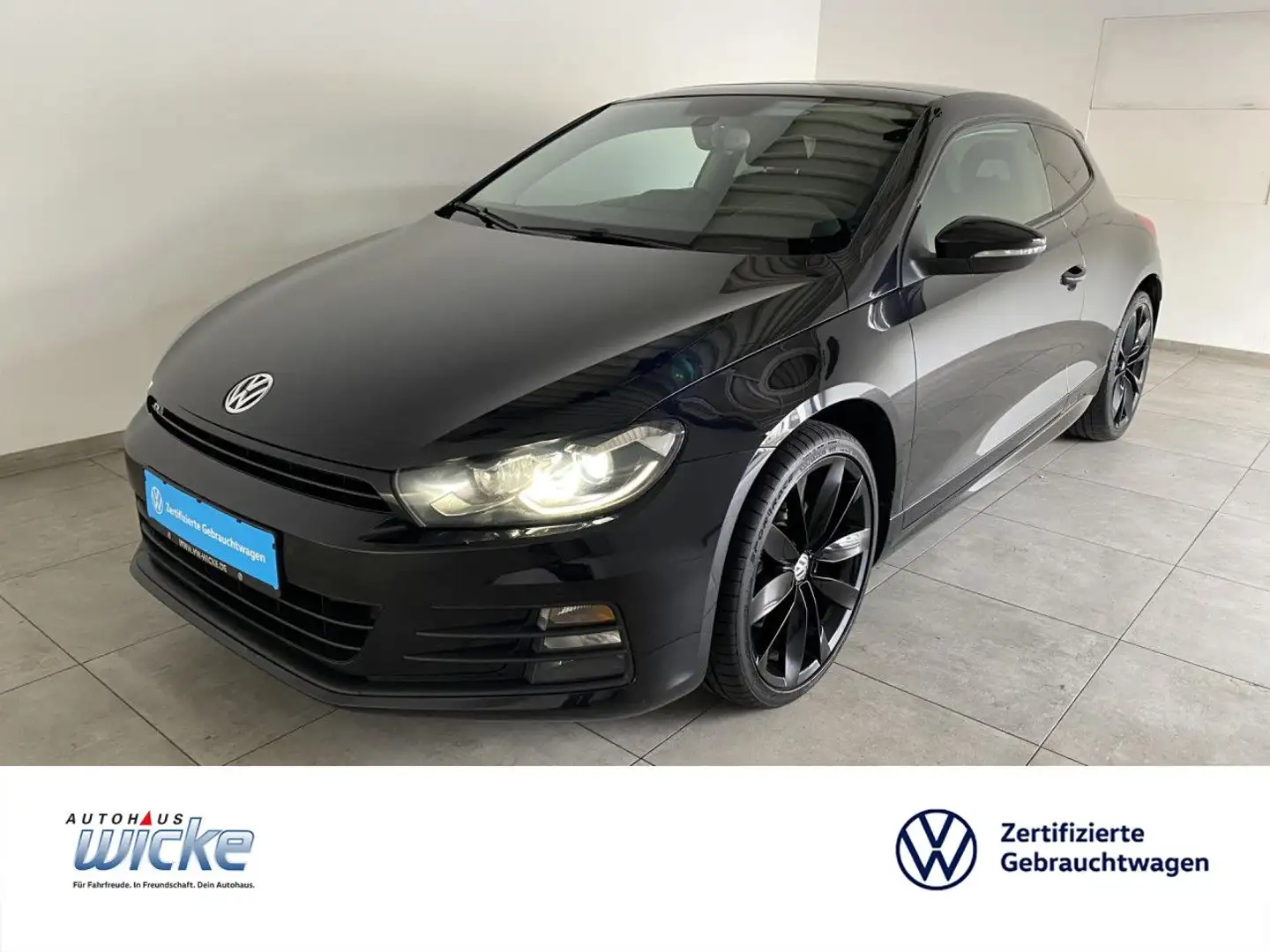 Volkswagen Scirocco 2.0 TDI DSG R Line NAVI KLIMA PANO 19 ZOL Schwarz - 1