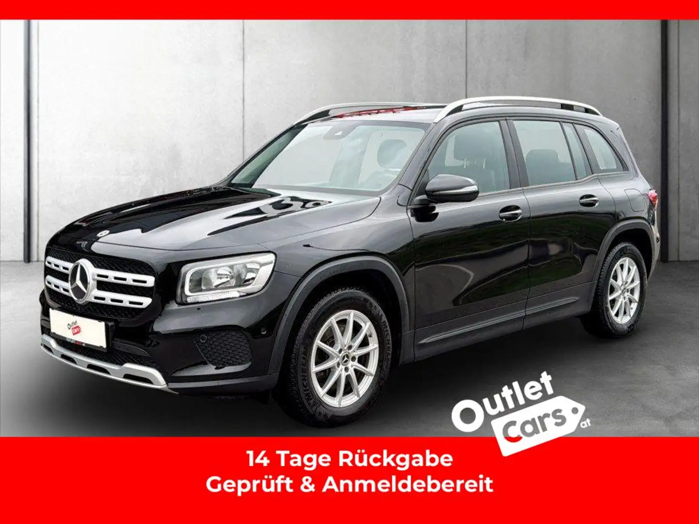 Mercedes-Benz GLB 200 d AHK+LEDER+NAVI+RFK+LM+PDC+ParkAss+SHZ Schwarz - 1
