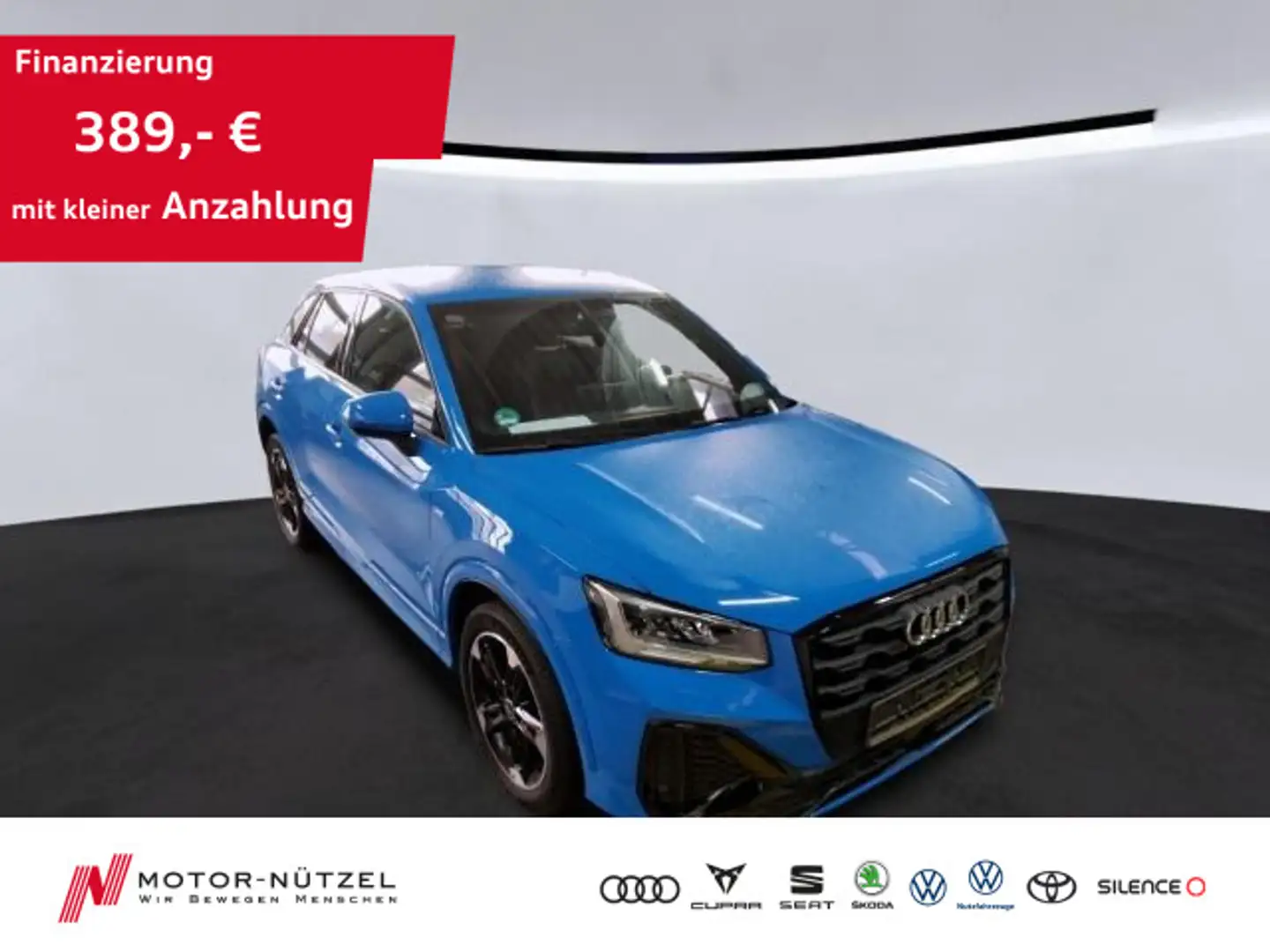 Audi Q2 30 TDI S-TR S-LINE 5JG+LED+NAVI+ACC+DAB+SONOS Blau - 1
