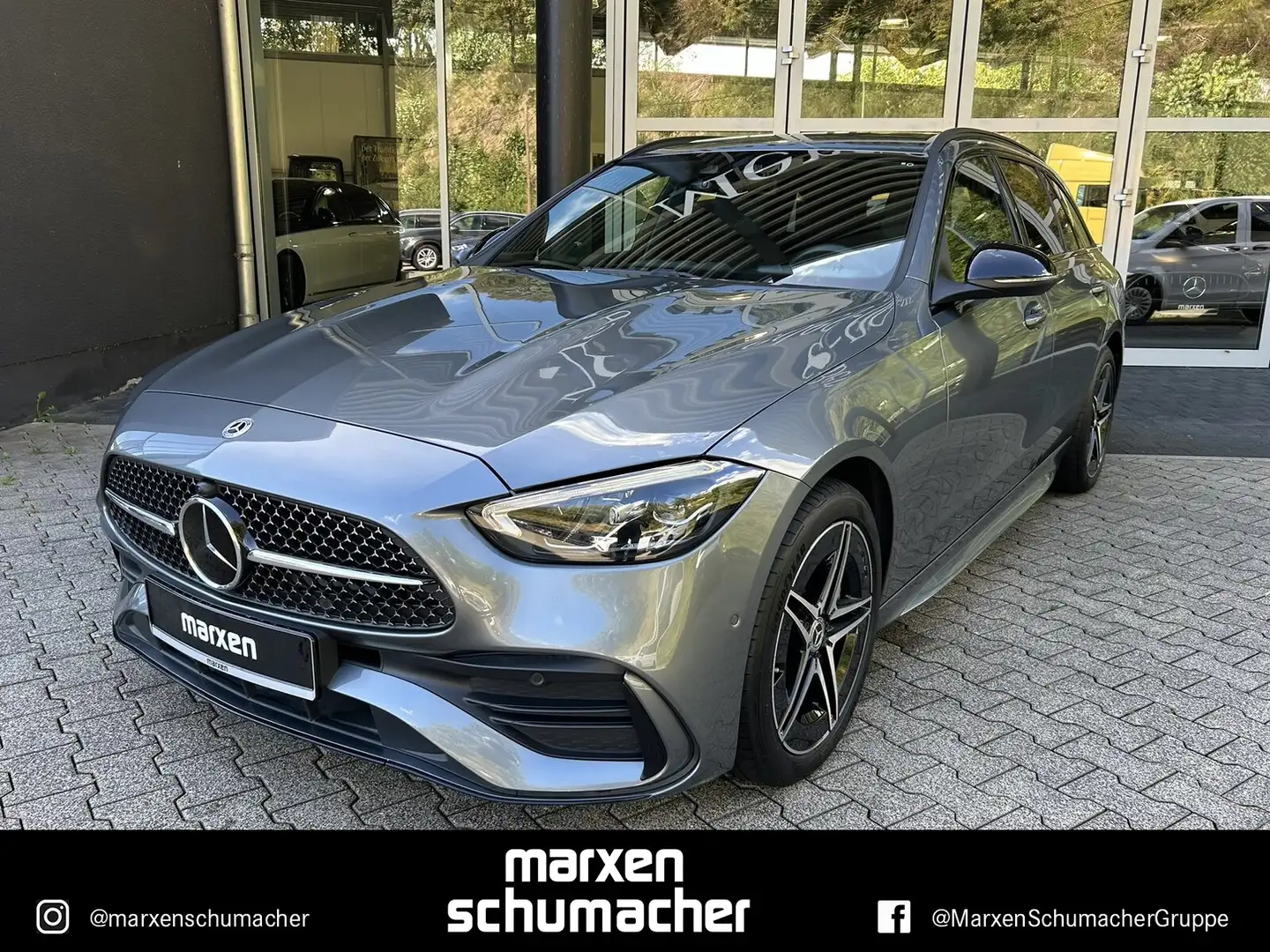 Mercedes-Benz C 300 C 300 e T AMG Line Night+Distro+Kamera+Business Grijs - 1